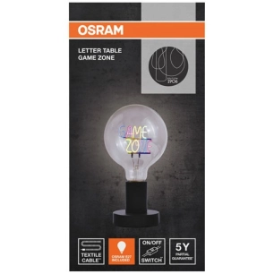 lampe ã  poser e27 avec ampoule a message game zone 1.2w - osram