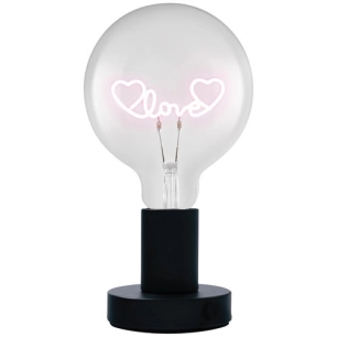 lampe ã  poser e27 avec ampoule ã  message love 1.2w - osram