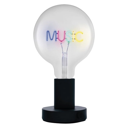 lampe ã  poser e27 avec ampoule ã  message music 1.2w - osram