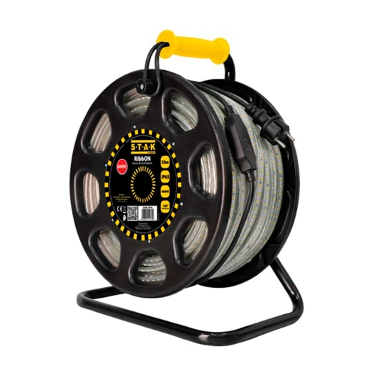 ruban led ip65 50 m, 610 w, 4000 k lumière du jour, sur bobine