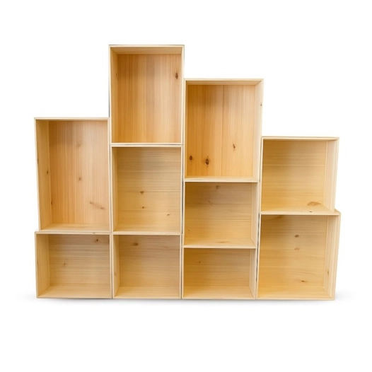 caisse bois prã‰sentation magasin - 10 unitã‰s - algo paint ld