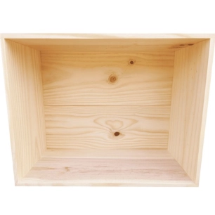 caisse en bois de prã‰sentation - petit format - algo paint ld