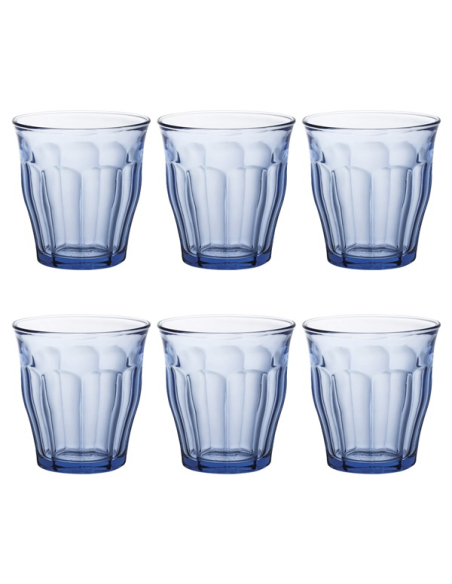 Gobelet Duralex Picardie Marine Verre trempé résistant, 25cl, lot de 6 - DURALEX SCOP SA