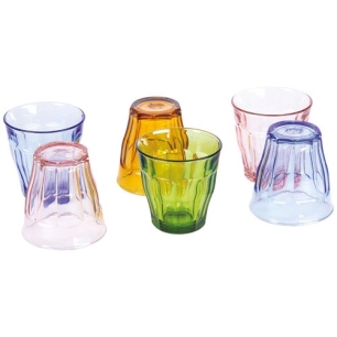 picardie multi-teinte gobelet 25 cl 80 ans â€“ picardie multicolor tumbler 25cl 8 3/8 oz (2xpink, 2xmarine, amber, green) - dura