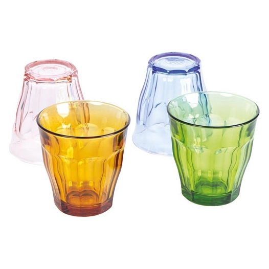 picardie multi-teinte gobelet 25 cl 80 ans â€“ picardie multicolor tumbler 25cl 8 3/8 oz (pink, marine, amber, green) - duralex