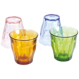 picardie multi-teinte gobelet 25 cl 80 ans â€“ picardie multicolor tumbler 25cl 8 3/8 oz (pink, marine, amber, green) - duralex