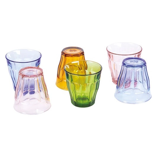 picardie multi-teinte gobelet 25 cl 80 ansâ€“ picardie multicolor tumbler 25cl 8 3/8 oz (2xpink, 2xmarine, amber, green) - dural