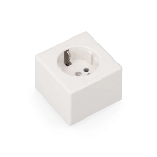 prise de surface carrée avec terre 10/16a 4-4,8mm (retractile) solera 5001