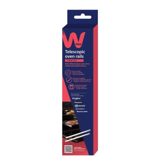 wpro rails télescopiques pour four - tor200 est compatible avec les fours wp - wpro