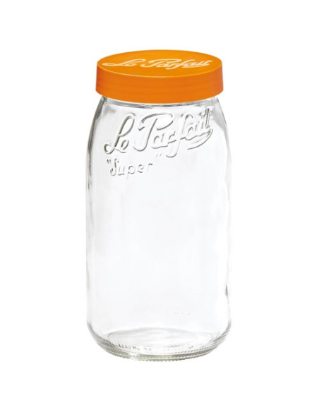 Bocal Le Parfait 3L Orange Stockage hermétique et visible - LE PARFAIT