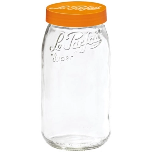 bocal stockage color vis 3l orange unite - le parfait