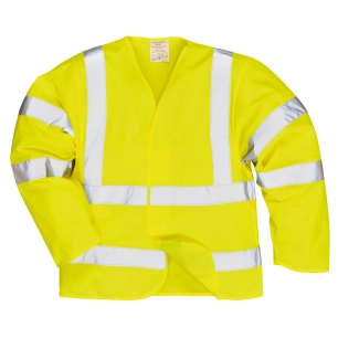 gilet hv retardateur de flamme manches longues - taille xx/3x - jaune - portwest