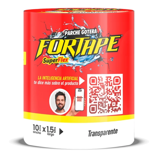 ruban adhésif transparent anti-fuites en pvc, rouleau 10 x 150 cm