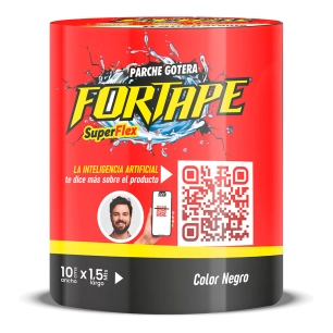 rouleau de ruban anti-fuite en pvc noir 10 x 150 cm