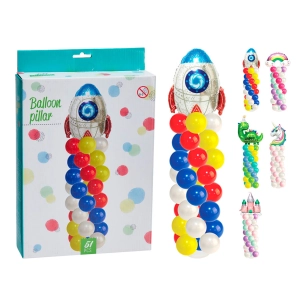 pilier de ballons 51 pièces, modèles assortis