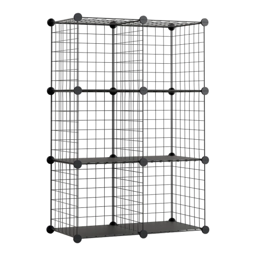 étagère modulaire en métal titan c6 noir