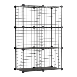 étagère modulaire en métal titan c6 noir