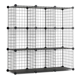 étagère modulaire en métal titan c9 noir