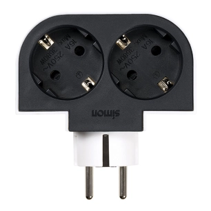 adaptateur rotatif schuko 2 prises 16a 250 v~