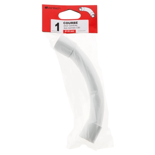 1 courbe grand rayon Ø 25mm - gris