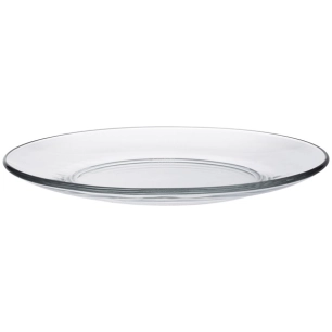 6 lys transparent assiette plate 23,5 cm - duralex scop sa