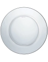 6 lys transparent assiette plate 23,5 cm - duralex scop sa