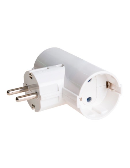 Adaptateur Double Schuko SOLERA Double prise Schuko 16A, blanc - SOLERA
