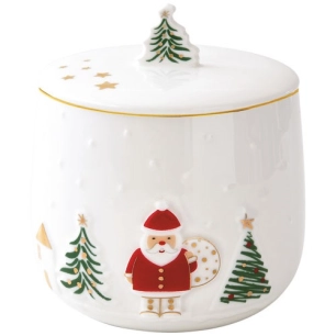 pot a biscuits en porcelaine en boit - let it snow - pozzi milano spa