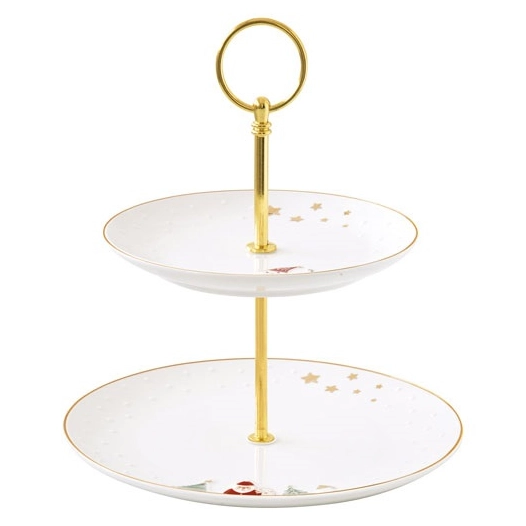 assiette ã  gã¢teau en porcelaine - let it snow - pozzi milano spa