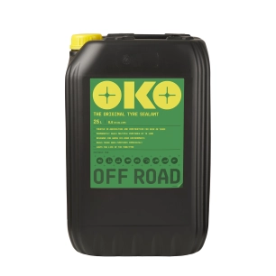 tonnelet de 25 litres d'anti crevaison préventif et curatif oko vert. pour application non routières: tondeuses, autoportées, pe