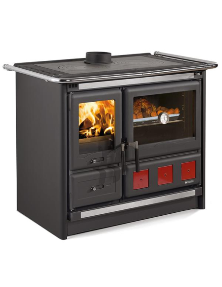 nordica cuisinière à bois rosaxxl.16aciernoiranthra - nordica