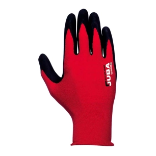 gant en nylon/lycra avec paume en micromousse de nitrile, econit foam, rouge et noir, t-8 m
