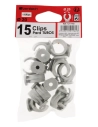 15 clips Ø 20 mm sans chevilles