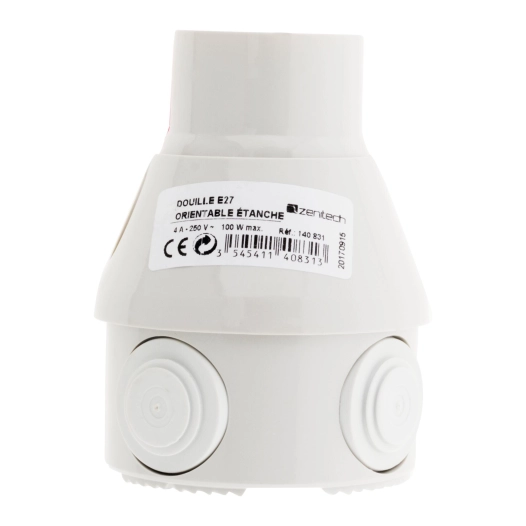 Douille d'éclairage orientable étanche E27 - ZENITECH