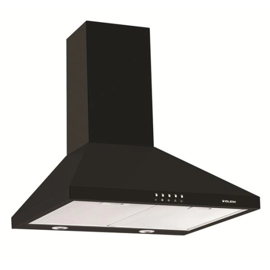 glem hotte décorative murale ghp650bk - glem