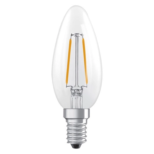 led flamme clair filament e14 1.8w 250 lumens chaud - ledvance gp