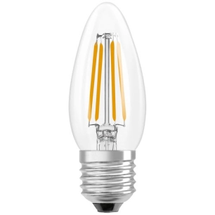 led flamme clair filament e27 3.4w 470 lumens chaud - ledvance gp