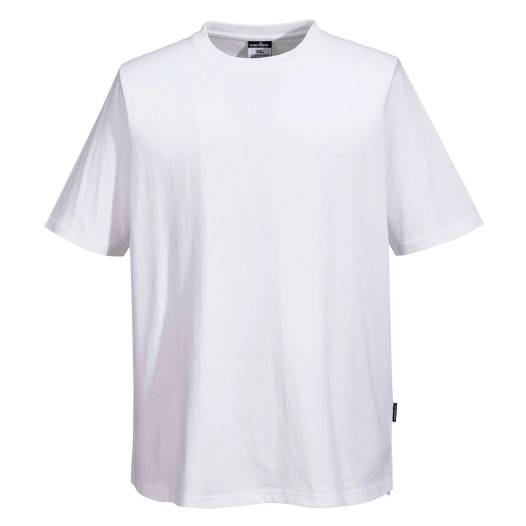 chef cotton meshair t-shirt - taille xs - blanc - portwest