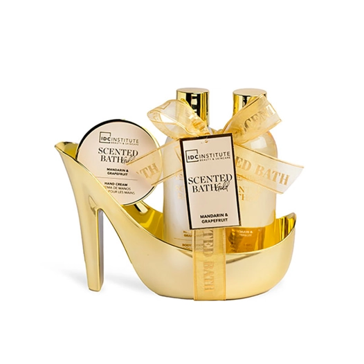 chaussures doré panier de salle de bain g180 + corps 180 ml + cr mains 50 ml