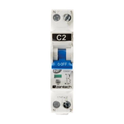 Disjoncteur PH/N - 2A NF pour cumulus et chauffe eau