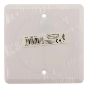 Couvercle carré 85x85mm livré avec vis