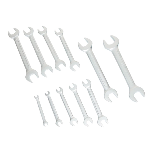 clés plates double, jeu de 11 pièces