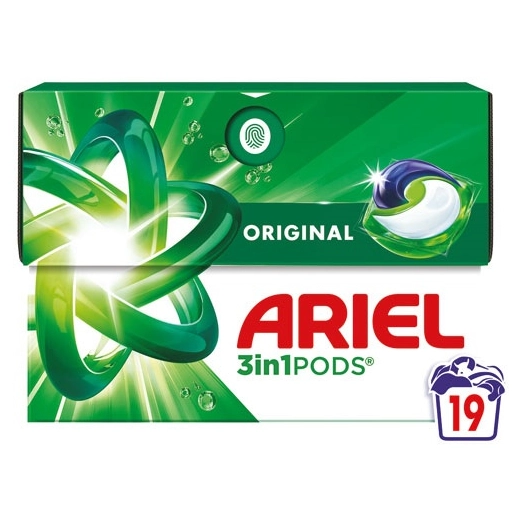 ariel pods lessive 3-en-1 original x 19 - diapar distribution alimentaire parisienne