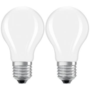 led standard verre depoli e27 3.4w 470 lumens chaud x2 - ledvance gp