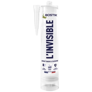 mastic sanitaire l'invisible cartouche 290 ml - bostik (sader)