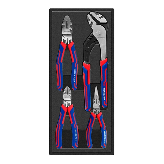 pinces professionnelles, jeu de 4 pièces