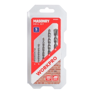 forets pour maçonnerie, ø4,00 - ø10,00 mm, jeu de 5 pièces