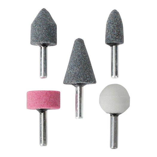 têtes de meule mini, tige ø6 mm, jeu de 5 pièces