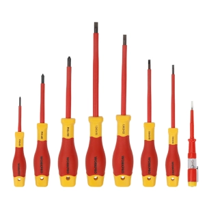 tournevis isolés vde, jeu de 8 pièces