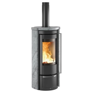 nordica poêle à bois longiligne liu.16pierrenaturelle - nordica